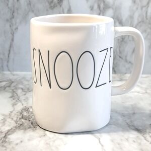 Rae Dunn By Magenta Snooze White‎ Coffee/Tea Ceramic Mug 12 0z